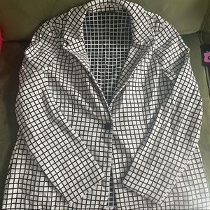 Black and White Blazer